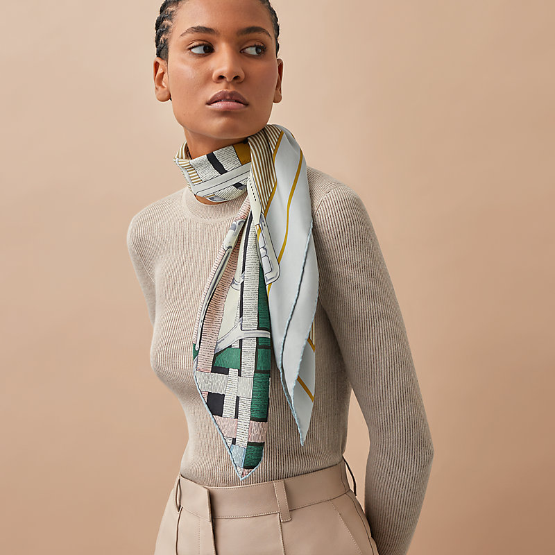 Mors a Jouets Chemise Detail wash scarf 90 | Hermès Canada